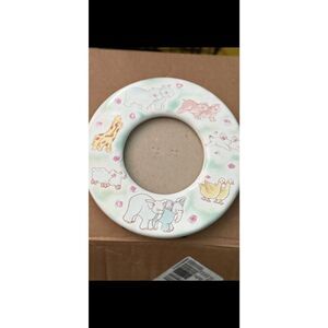 Vintage Ceramic Animal Picture Frame / Vintage Russ Berry Baby Picture Frame